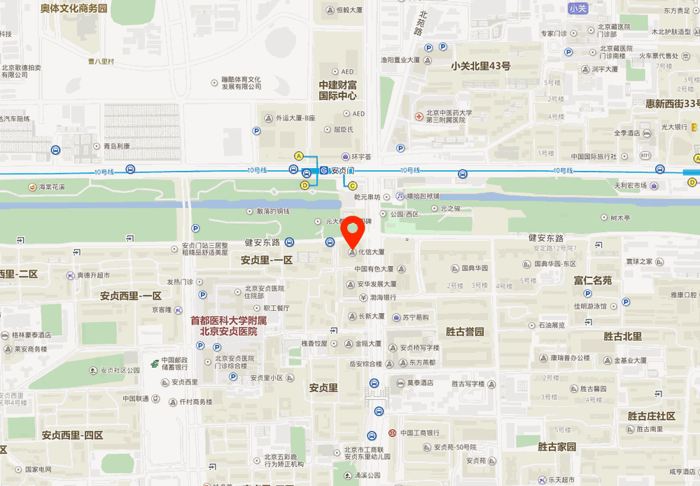 化信大厦位置地图